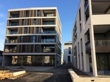 Südfassade Haus D und Westfassade Haus C