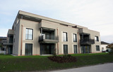 Haus F, Süd-Fassade