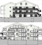 Vue des façades du bâtiment