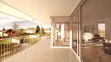 Sicht von Balkon